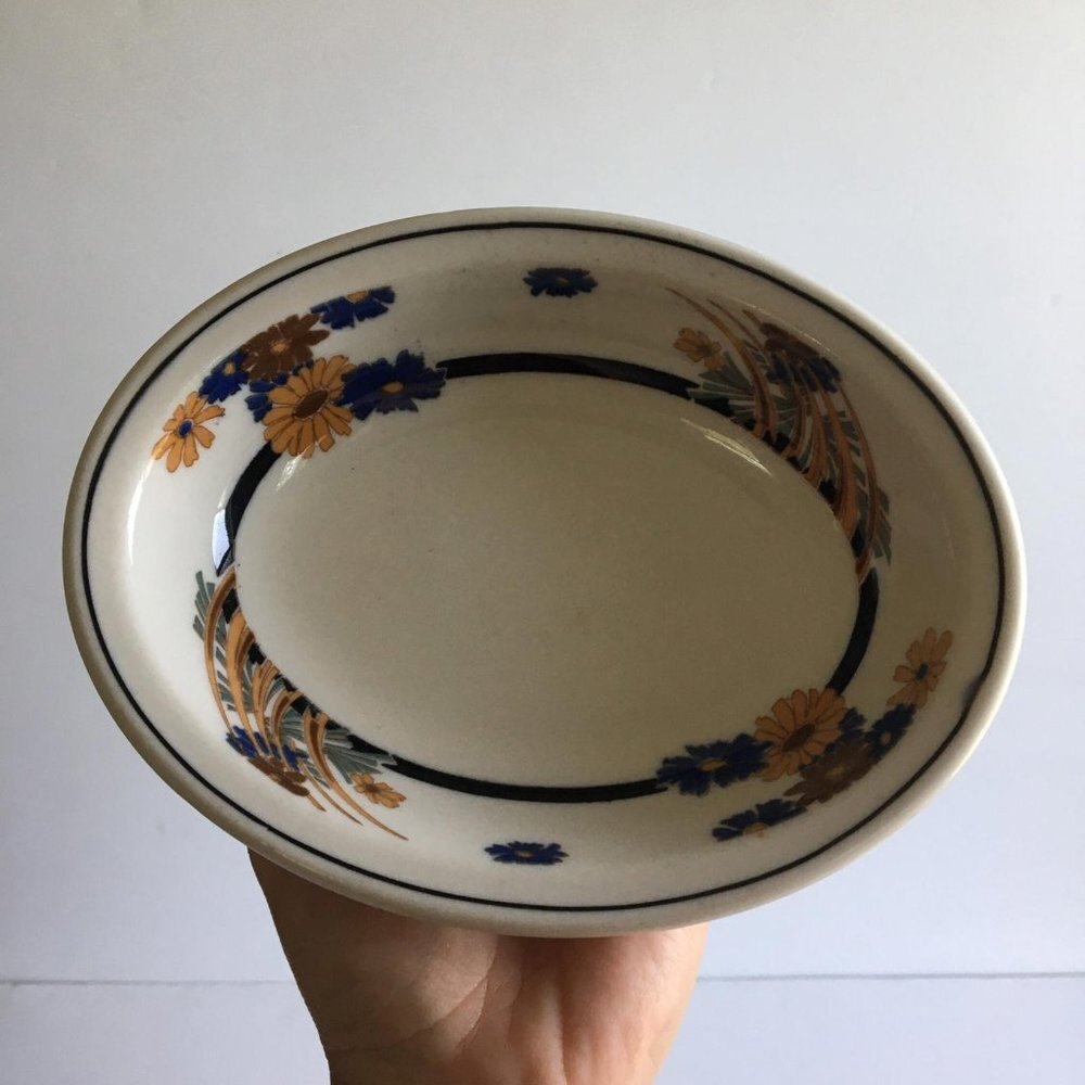 Vintage Lamberton Floral Bowl - Granny Chic 1960s Dish - Trinket Candy Soap Dish